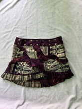 Load image into Gallery viewer, Indian Silk Sari Adjustable Mini Skirt