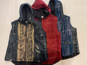 Men's Silk Hoodie Vest