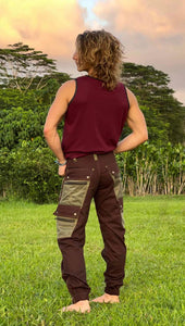 Men's Fitted Heavy Cotton Cargo Pants