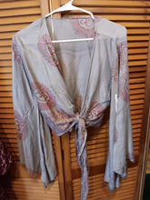 Load image into Gallery viewer, Om Crop Wrap Top
