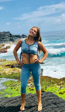 Load image into Gallery viewer, Organic Cotton Shipibo Print Crop Top