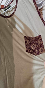 Men's Tank Top with Sacred Geometry Pocket