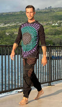 Load image into Gallery viewer, Men&#39;s Hooded Mandala Long Sleeve Shirt