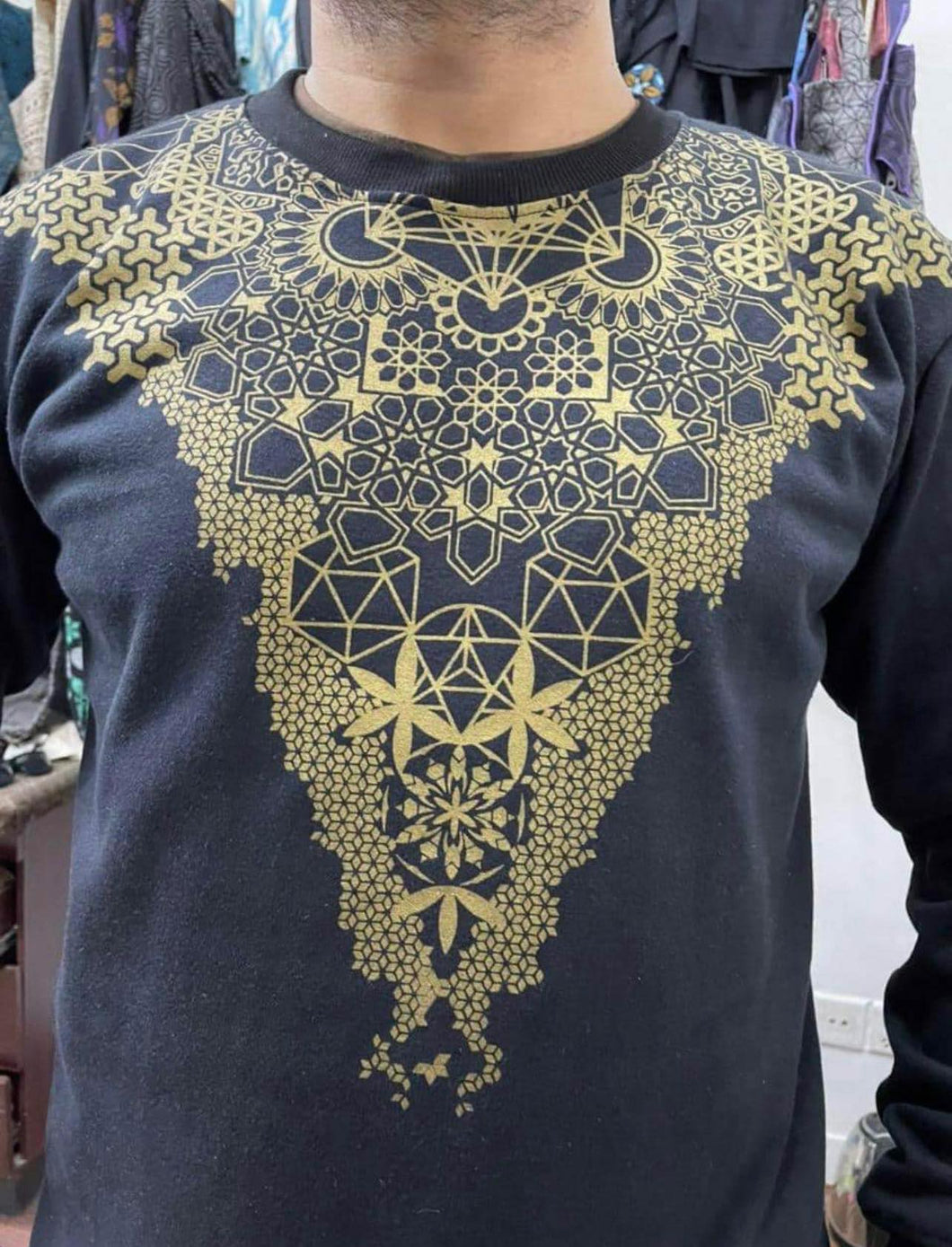 Men's Long Sleeve Sacred Geometry Shirt