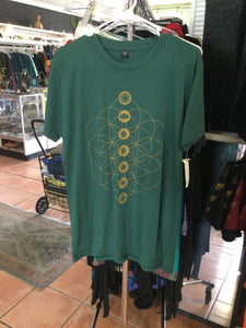 Men's Flower of Life and Chakra T-Shirt