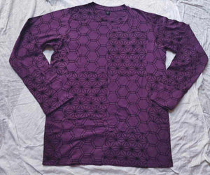 Men's Beehive Sacred Geometry Long Sleeve Shirt