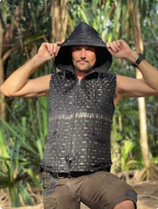 Men's Silk Hoodie Vest
