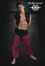 Load image into Gallery viewer, Thick Cutoff Denim Sacred Geometry Vest