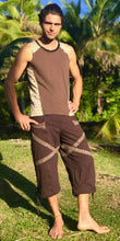 Load image into Gallery viewer, Men&#39;s Long Brown Shorts with Shipibo Trim