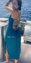 Load image into Gallery viewer, Lace-Up Slip Dress