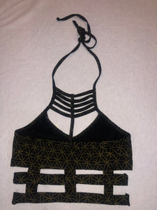 Strappy Flower of Life Crop Top
