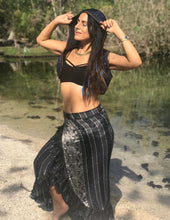Load image into Gallery viewer, Hooded Silk Sari Brocade Vest