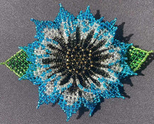 Load image into Gallery viewer, Beaded Mayan Flower Hair Clip