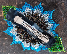 Load image into Gallery viewer, Beaded Mayan Flower Hair Clip