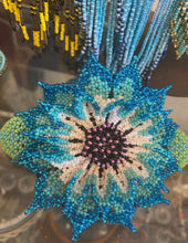 Load image into Gallery viewer, Beaded Mayan Flower Hair Clip