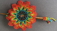 Load image into Gallery viewer, Beaded Flower Hair Pin