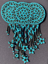 Load image into Gallery viewer, Beaded Suns and Stars Hair Clip