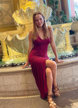 Load image into Gallery viewer, Long Tank Dress with Woven Strappy Back