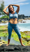 Load image into Gallery viewer, Organic Cotton Shipibo Print Crop Top