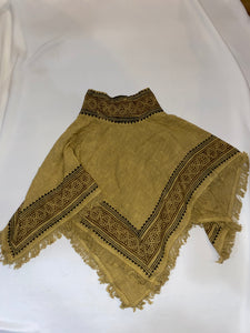 Blockprint Hemp/Cotton Hankerchief Skirt
