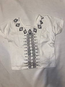 Cotton Block Print Crop Top