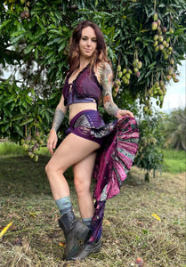 Silk Sari Bustle Skirt