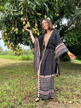Load image into Gallery viewer, Blockprint Kimono