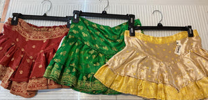 Indian Silk Sari Mini Skirt