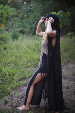 Load image into Gallery viewer, Long Slit Skirt with Tribal Block Print