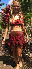 Load image into Gallery viewer, Silk Sari Peasant Top