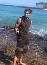 Load image into Gallery viewer, Mens Sacred Geometry Vest with Elvin Hood
