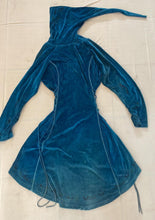 Load image into Gallery viewer, Teal Velvet Elven Pullover Jacket