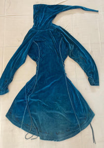Teal Velvet Elven Pullover Jacket