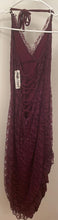 Load image into Gallery viewer, Lace High-Low Halter Dress