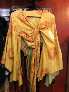 Om Crop Wrap Top