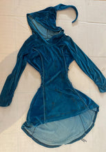 Load image into Gallery viewer, Teal Velvet Elven Pullover Jacket