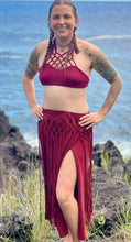 Load image into Gallery viewer, Long Macrame Slit Skirt