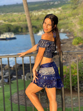 Load image into Gallery viewer, Indian Silk Sari Adjustable Mini Skirt