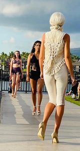 Ruffled Lacy Vest