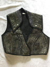 Load image into Gallery viewer, Indian Silk Snap Cropped Top