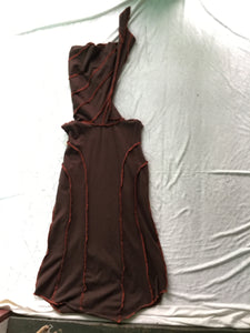Soft ribbed tank with elf hood