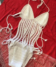 Load image into Gallery viewer, Crotchet V Neck Bathing Suit