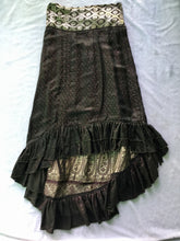 Load image into Gallery viewer, Indian Silk Sari Gypsy Skirt