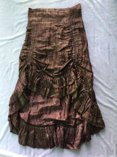 Load image into Gallery viewer, Indian Silk Sari Gypsy Skirt