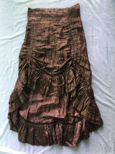 Load image into Gallery viewer, Indian Silk Sari High-Low Adjustable Skirt