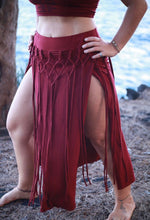 Load image into Gallery viewer, Long Macrame Slit Skirt