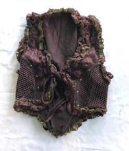 Load image into Gallery viewer, Mini Vest with Ruffle Trim and Lace-up Back