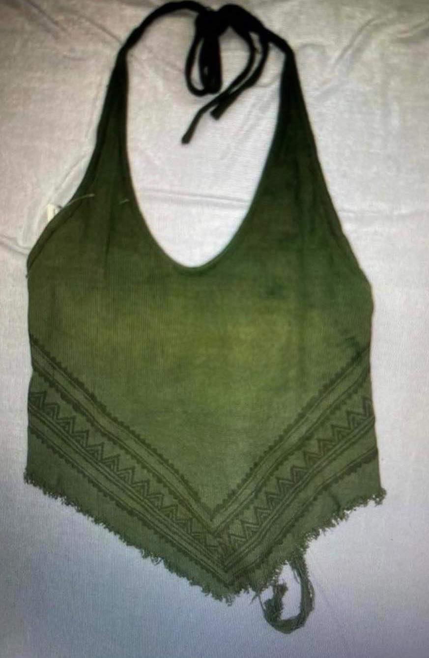 Block Print Halter Top