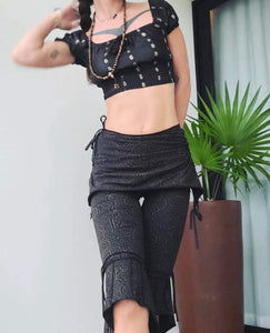 Silk Sari Peasant Top