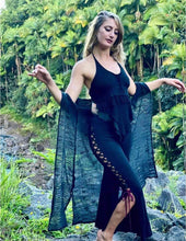 Load image into Gallery viewer, Long Hooded Raw Cotton Vest
